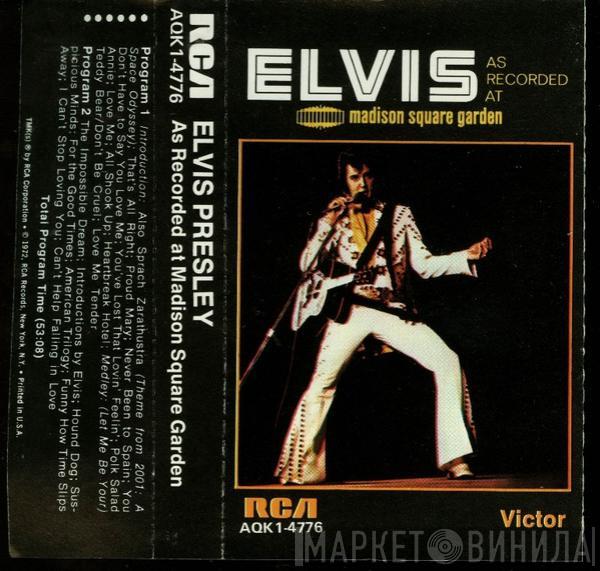  Elvis Presley  - Elvis As Recorded At Madison Square Garden