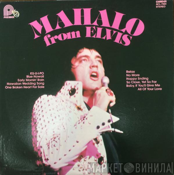  Elvis Presley  - Mahalo From Elvis
