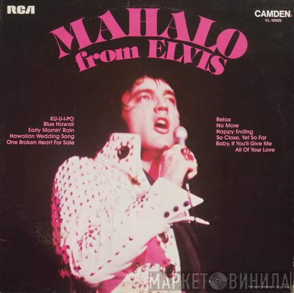 Elvis Presley  - Mahalo From Elvis