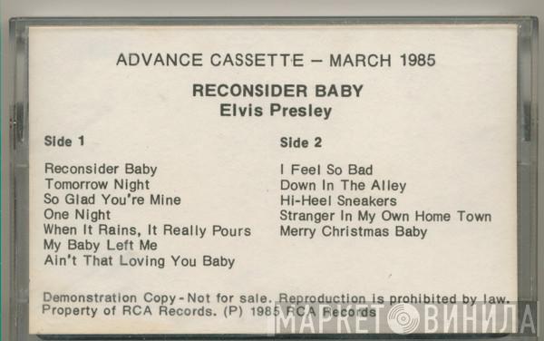  Elvis Presley  - Reconsider Baby