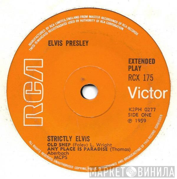  Elvis Presley  - Strictly Elvis