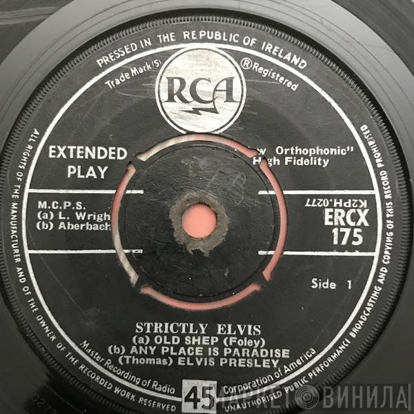  Elvis Presley  - Strictly Elvis