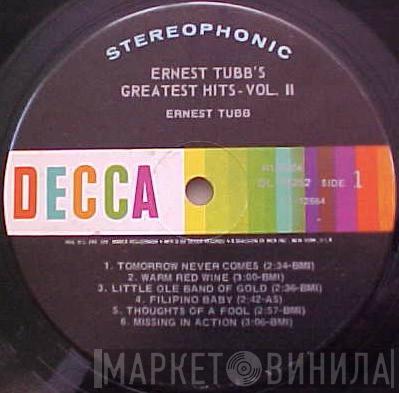  Ernest Tubb  - Ernest Tubb's Greatest Hits Vol. II