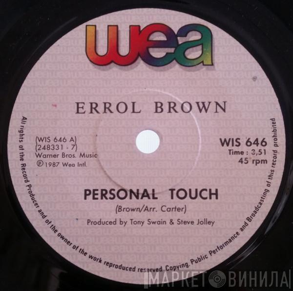 Errol Brown  - Personal Touch