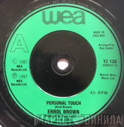 Errol Brown - Personal Touch