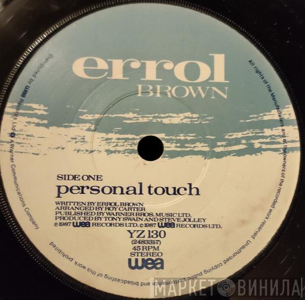  Errol Brown  - Personal Touch
