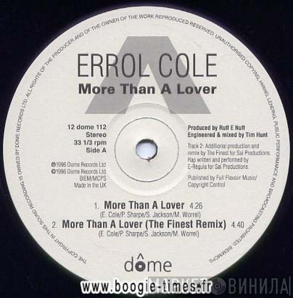 Errol Cole - More Than A Lover