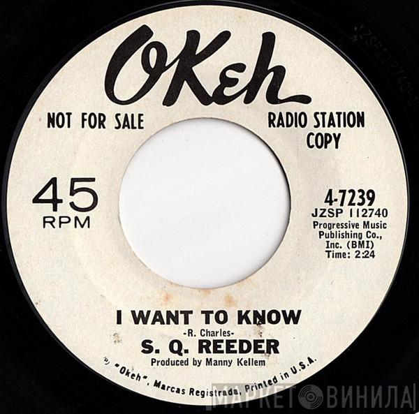 Eskew Reeder - I Want To Know / Just In Time