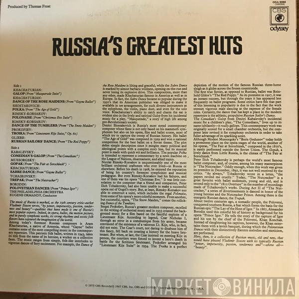 , Eugene Ormandy  The Philadelphia Orchestra  - Russia's Greatest Hits