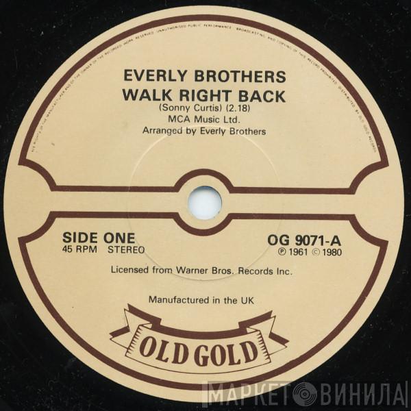  Everly Brothers  - Walk Right Back / Ebony Eyes