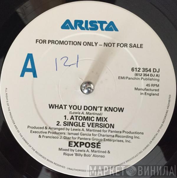 Exposé - What You Don't Know