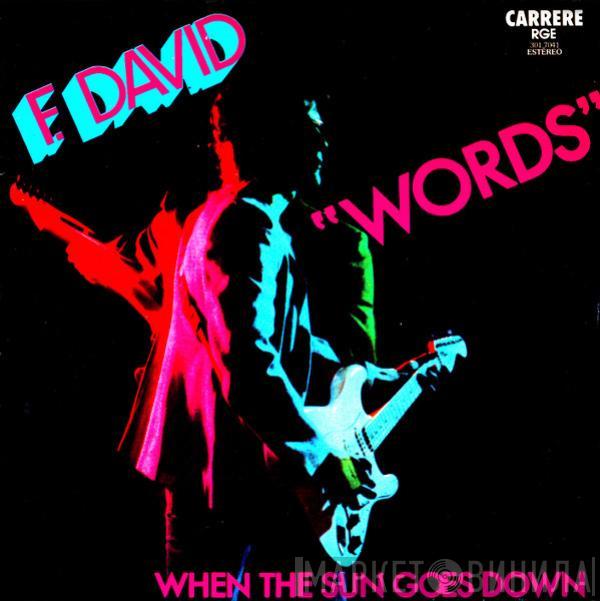  F.R. David  - Words
