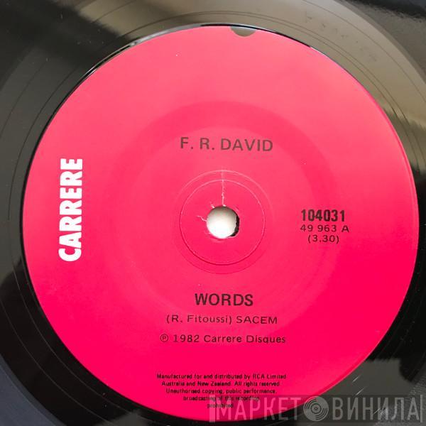  F.R. David  - Words