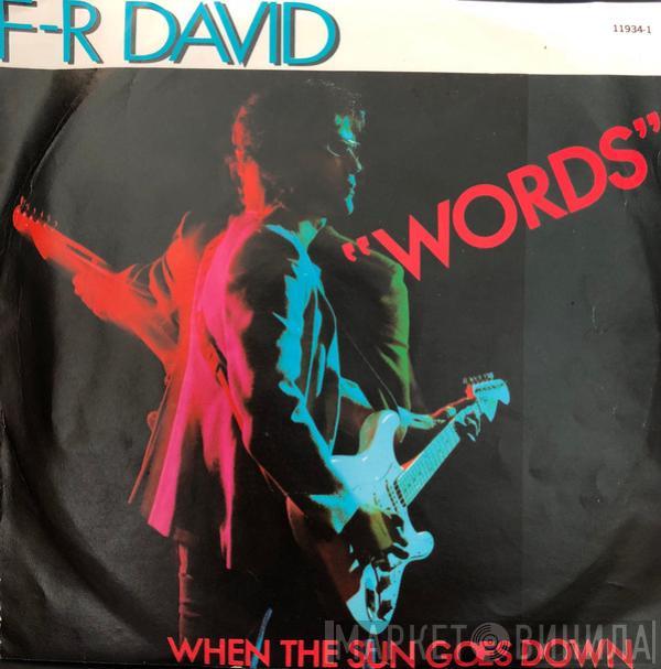  F.R. David  - Words