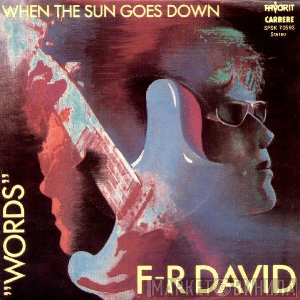  F.R. David  - Words