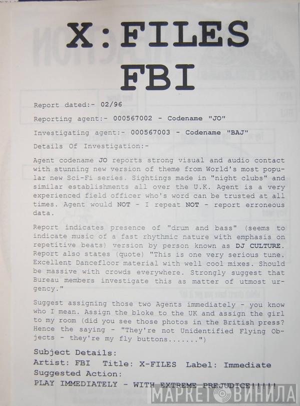 FBI - X-FILES - Alternative Dance Remixes