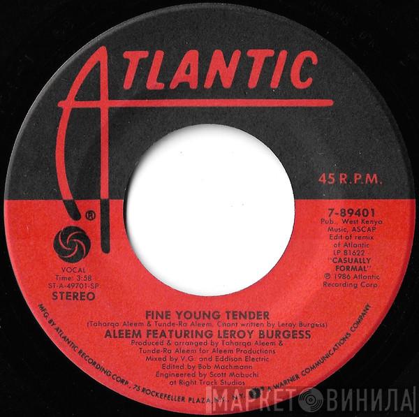 Featuring Aleem  Leroy Burgess  - Fine Young Tender
