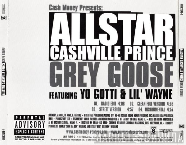 Featuring All Star & Yo Gotti  Lil Wayne  - Grey Goose