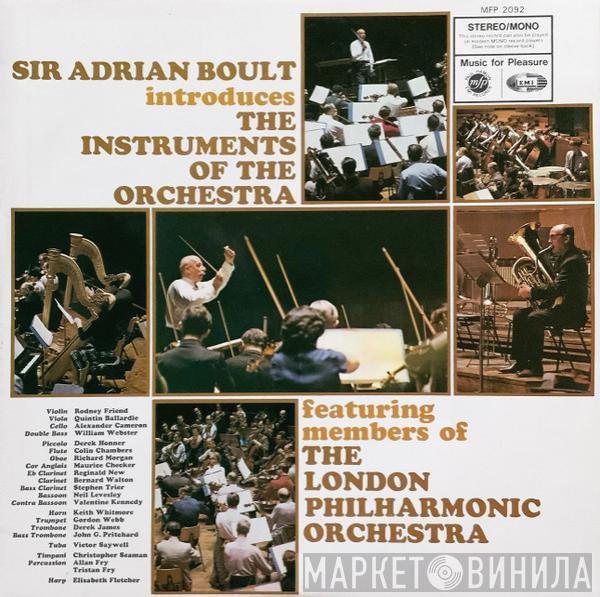 Featuring Members Of Sir Adrian Boult  The London Philharmonic Orchestra  - Sir Adrian Boult Introduces The Instruments Of The Orchestra