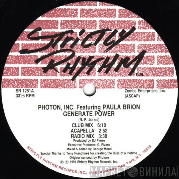 Featuring Photon Inc.  Paula Brion  - Generate Power