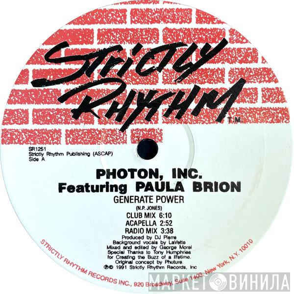 Featuring Photon Inc.  Paula Brion  - Generate Power