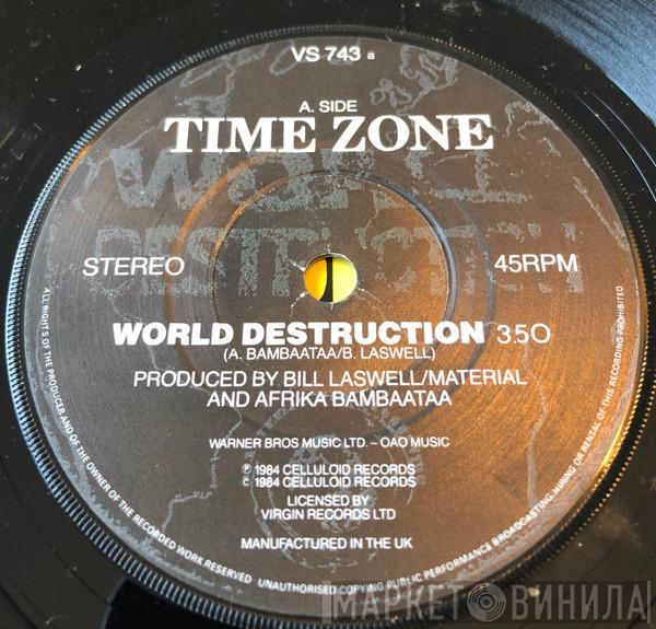 Featuring Time Zone & John Lydon  Afrika Bambaataa  - World Destruction
