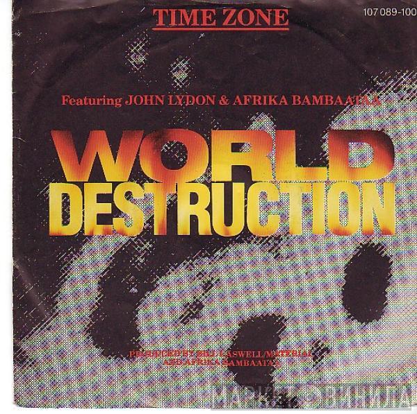 Featuring Time Zone & John Lydon  Afrika Bambaataa  - World Destruction
