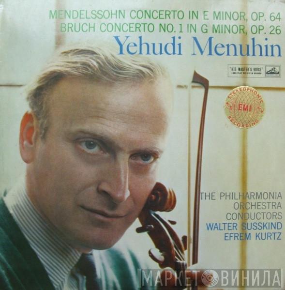 Felix Mendelssohn-Bartholdy, Max Bruch, Walter Susskind, Efrem Kurtz, Philharmonia Orchestra, Yehudi Menuhin - Concerto In E Minor Op. 64 / Concerto No.1 In G Minor Op.26