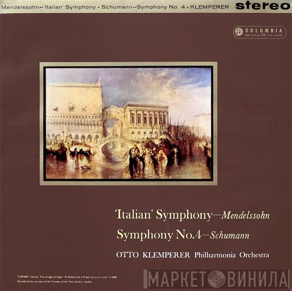 Felix Mendelssohn-Bartholdy, Robert Schumann, Otto Klemperer, Philharmonia Orchestra - 'Italian' Symphony / Symphony No.4