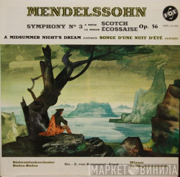 Felix Mendelssohn-Bartholdy, Südwestfunkorchester Baden-Baden, Wiener Volksopernorchester - Symphony N° 3 A Minor, Op. 56 "Scotch" / A Midsummer Night's Dream