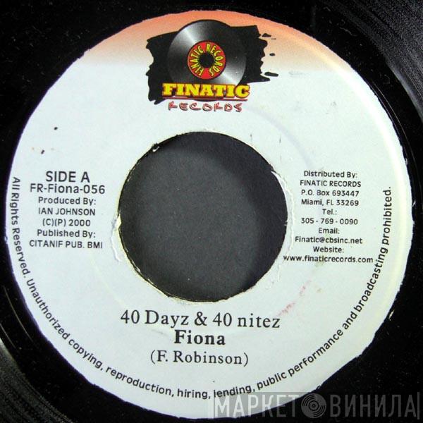 Fiona  - 40 Dayz & 40 Nitez / Version Paradiese Dub