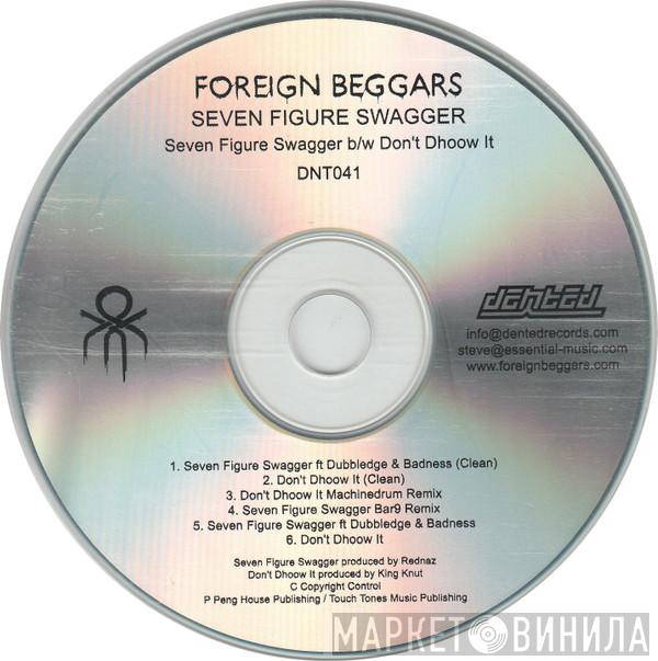 Foreign Beggars - Seven Figure Swagger b/w Don't Dhoow It