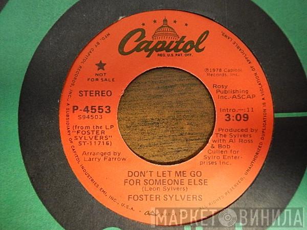 Foster Sylvers - Don't Let Me Go For Someone Else