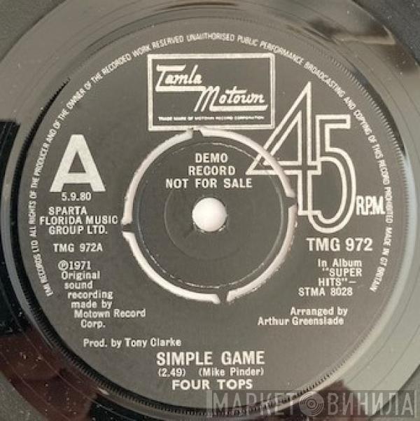Four Tops - Simple Game / Still Water (Love)