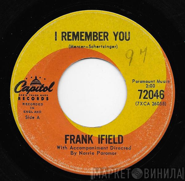  Frank Ifield  - I Remember You / I Listen To My Heart