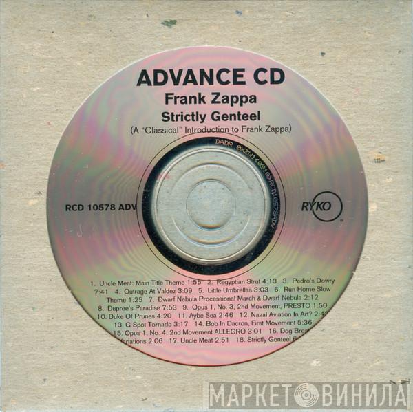  Frank Zappa  - Strictly Genteel (Advance CD)