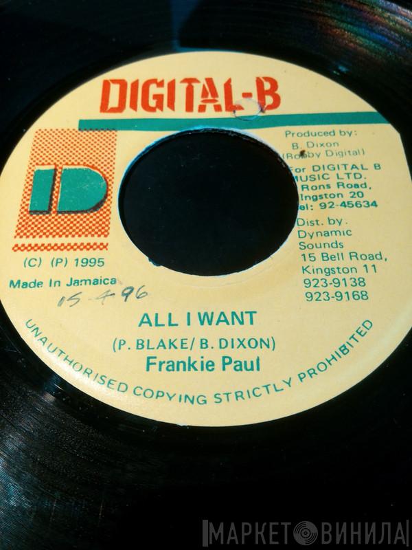 Frankie Paul - All I Want