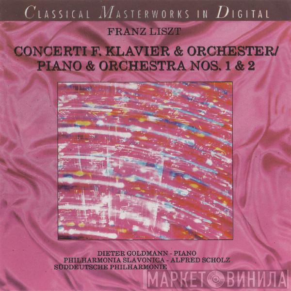 - Franz Liszt , Dieter Goldmann , Philharmonia Slavonica , Alfred Scholz  Süddeutsche Philharmonie  - Concerti F. Klavier & Orchester = Piano & Orchestra Nos. 1 & 2