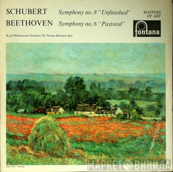 Franz Schubert, Ludwig van Beethoven, The Royal Philharmonic Orchestra, Sir Thomas Beecham - Symphony No. 8 "Unfinished" / Symphony No.6 "Pastoral"