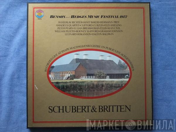 , Franz Schubert , Benjamin Britten , Sviatoslav Richter , Janet Baker  Hermann Prey  - Benson and Hedges Music Festival 1977