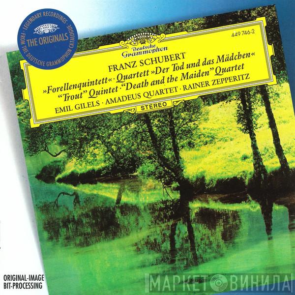 Franz Schubert, Emil Gilels, Amadeus-Quartett, Rainer Zepperitz - "Forellenquintett" • Quartett "Der Tod Und Das Mädchen" = "Trout" Quintet • "Death And The Maiden" Quartet