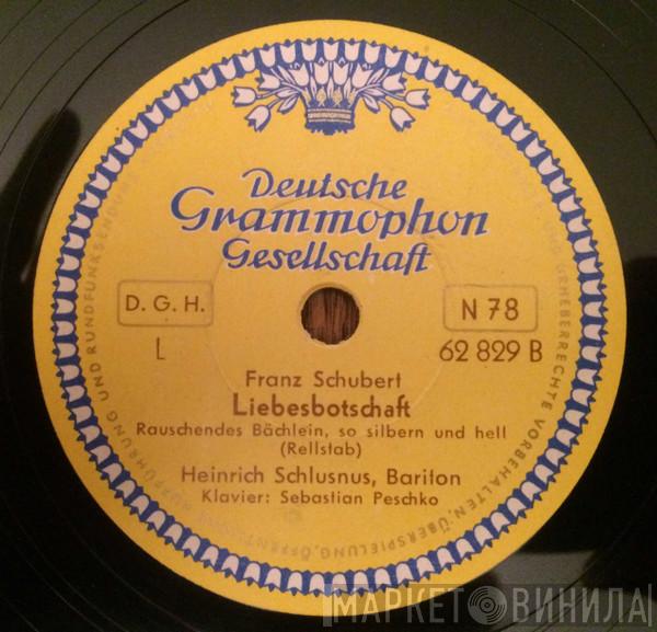 , Franz Schubert , Heinrich Schlusnus  Sebastian Peschko  - Franz Schubert Im Abendrot - Liebesbotschaft