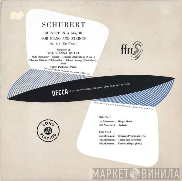 - Franz Schubert With Mitglieder Des Wiener Oktetts  Walter Panhoffer  - Quintet In A Major For Piano And Strings, Op. 114 (The 'Trout')