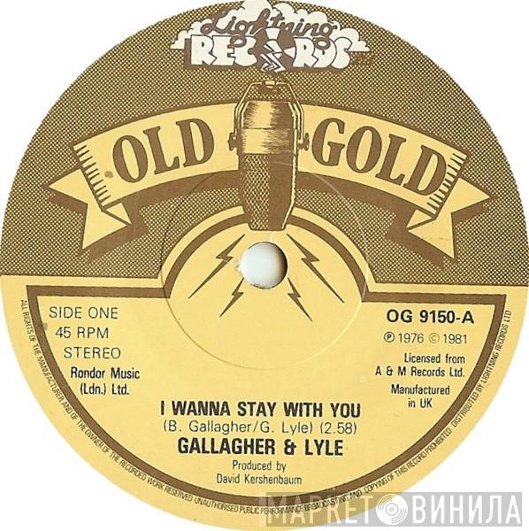  Gallagher & Lyle  - I Wanna Stay With You / Heart On My Sleeve