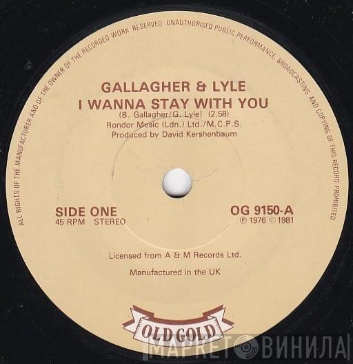 Gallagher & Lyle - I Wanna Stay With You / Heart On My Sleeve