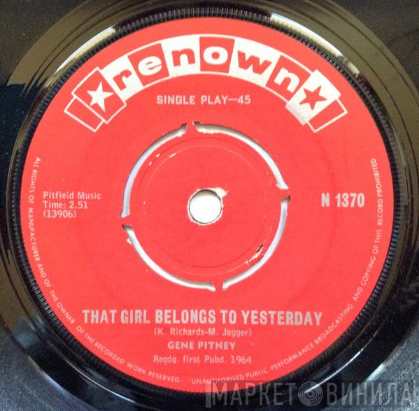  Gene Pitney  - That Girl Belongs To Yesterday