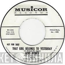  Gene Pitney  - That Girl Belongs To Yesterday