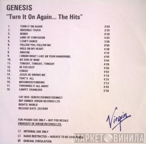  Genesis  - Turn It On Again... The Hits