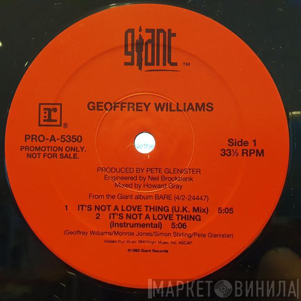  Geoffrey Williams  - It's Not A Love Thing