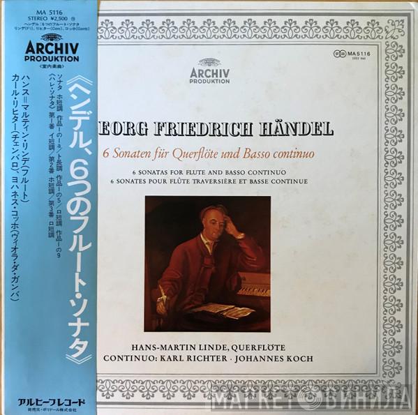 - Georg Friedrich Händel ∙ Hans-Martin Linde ∙ Karl Richter  Johannes Koch  - 6 Sonaten Für Querflöte Und Basso Continuo